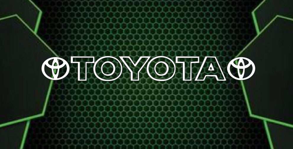 Toyota windscreen sticker