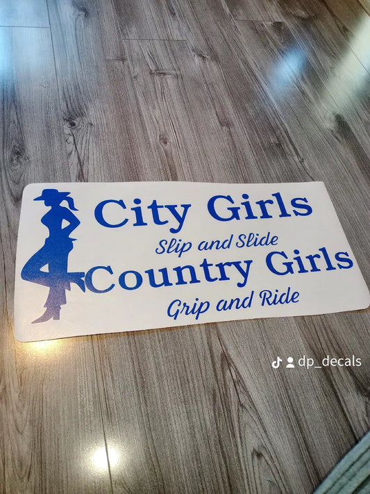 City girls slip and slide