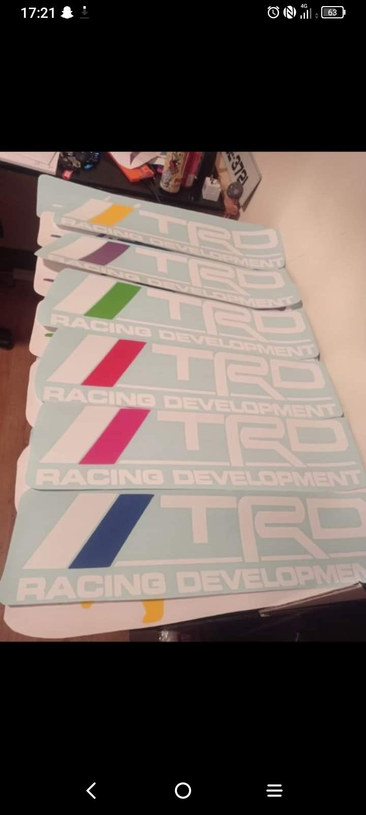 Trd windscreen sticker